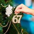 thumbnail image 4 of WEGFTDUOP Christmas 67 Acrylic Ornament Six Funny Xmas Holiday Ornament Funny 67 Decorations Meme Grandkid Gift For Christmas Tree Christmas Hanging Decor, 4 of 8
