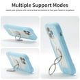 thumbnail image 3 of TECH CIRCLE Case for iPhone 14 Pro Max - Shockproof Kickstand Case with Phone Ring Holder, Blue, 3 of 6