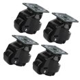 thumbnail image 3 of Lot de 4 Roulettes de Nivellement en Nylon Robustes, Roues Industrielles Noires de 40 mm avec Capacité de Charge Totale de 100 kg, Rouleaux de Réglage de Niveau Robustes pour Déplacer des Tables de Travail, des Tables à Souder et de la Machinerie Lourde - Facile, 3 of 7