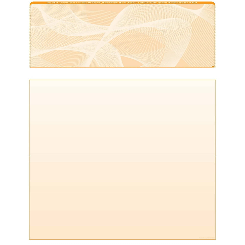 500 blank computer checks on top security features included