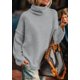 thumbnail image 2 of Suéter PRETTYGARDEN 2025 Cuello Alto Manga Larga XL Gris Claro, 2 of 7