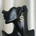 thumbnail image 2 of Los Pendientes Del Dólar De Las Cuelgan Los Accesorios Del Partido De Cosplay Pernos Prisioneros, Hechos Del Plástico BLESIY Pendientes de moda para mujer, 2 of 8