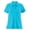 Turquoise, variant on Collections Etc Ladies Soft Knit Button-Front Short Sleeve Polo Top Shirt - Black, White, Pink or Navy - Cotton, Polyester