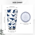 thumbnail image 4 of KLL Cute Cartoon Dinosaurs Print 40oz Stainless Steel Insulated Car Cup with Spillproof Lid - Keep Your Drink Hot or Cold on the Go-Without Straw, 4 of 8