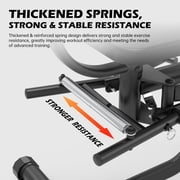 Leikefitness Hip Abductor and Thigh Exercise Machine, Compact Glute Trainer with Resistance Band, Adjustable 360-Degree Leg Pads for Home Gym Workouts
