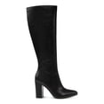 thumbnail image 3 of WILD PAIR Womens Black Padded Goring Daytonaa Pointed Toe Block Heel Zip-Up Heeled Boots 8 M, 3 of 4