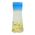thumbnail image 4 of KTMKH Women's Summer Casual T Shirt Dresses Beach Cover Up Tank Dress With Pockets, 4 of 7