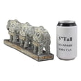 thumbnail image 4 of Ebros Feng Shui 3 Silver Geometric Elephants Statue W/ Tapestry Blanket Design, 4 of 7