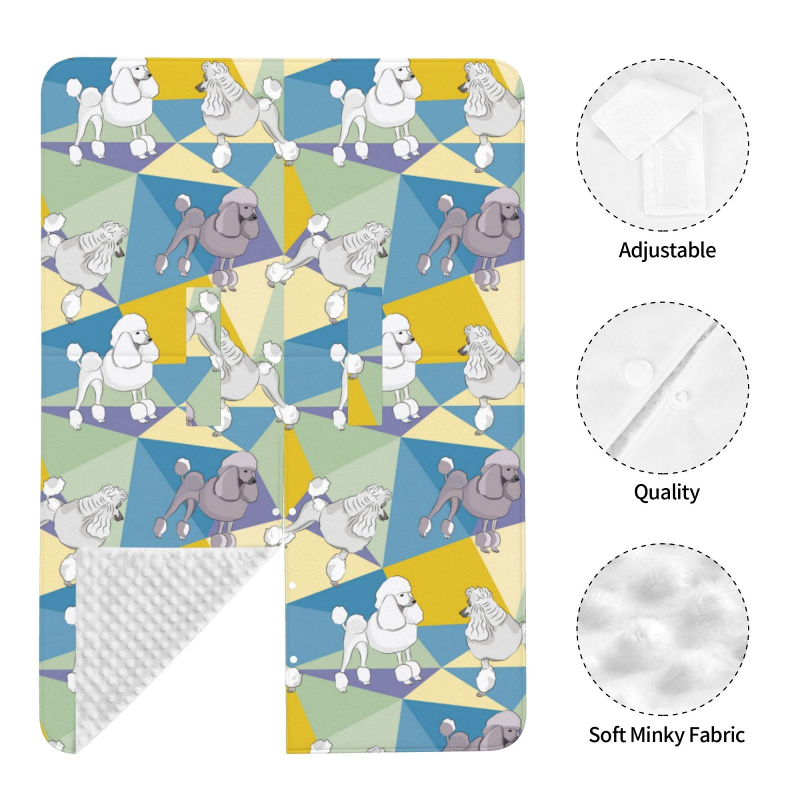 Car Seat Cover Baby - Multicolor Cute Poodle Dog Breathable Infant Car Seat Cover for Baby Carseat, Lightweight Comfort Baby Essentials Must Haves Newborn Stuff for Girl Boy
