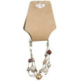 thumbnail image 3 of N'ice Packaging 50-Pcs Large Kraft 5.5" x 2.25" Necklace/Earring Jewelry Display Cards, New Retail Self-Adhesive Necklace/Earring Foldovers, 3 of 4