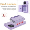 thumbnail image 2 of TECH CIRCLE For iPhone 15 Pro Wallet Case,PU Leather Detachable Magnetic Case with Credit Card Holder for Women Men Protective Stand Phone Cover for Apple iPhone 15 Pro 6.1" 2023,Purple, 2 of 8