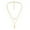 As Shown, variant on Fmlxio Initial Necklaces for Women Double Stainless Steel Gold V-shaped Leaf Feather Pendant Necklace on Clearance