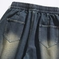 thumbnail image 7 of Yaoyar Mens Vintage Straight Jean Shorts Washed Short Pants with Pockets Comfy Casual Streetwear Summer Denim Shorts, 7 of 7