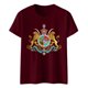 thumbnail image 1 of Tops de Cuello Alto para las Mujeres Amante Impreso Cuello Redondo Camiseta de Manga Corta Blusa, Suave Poliéster Spandex Casual, 1 of 5