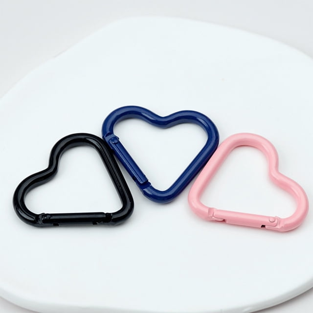 10X Alloy Carabiner Key Chain Compact Size Firm Structure Solidness Key Long-lasting Exquisite Organization Smooth Surface Bag Hook Bottle Clip Purple