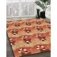 thumbnail image 3 of Ahgly Company Machine Washable Indoor Round Transitional Orange Area Rugs, 6' Round, 3 of 7