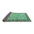 thumbnail image 2 of Ahgly Company Indoor Square Animal Turquoise Blue Traditional Area Rugs, 8' Square, 2 of 4