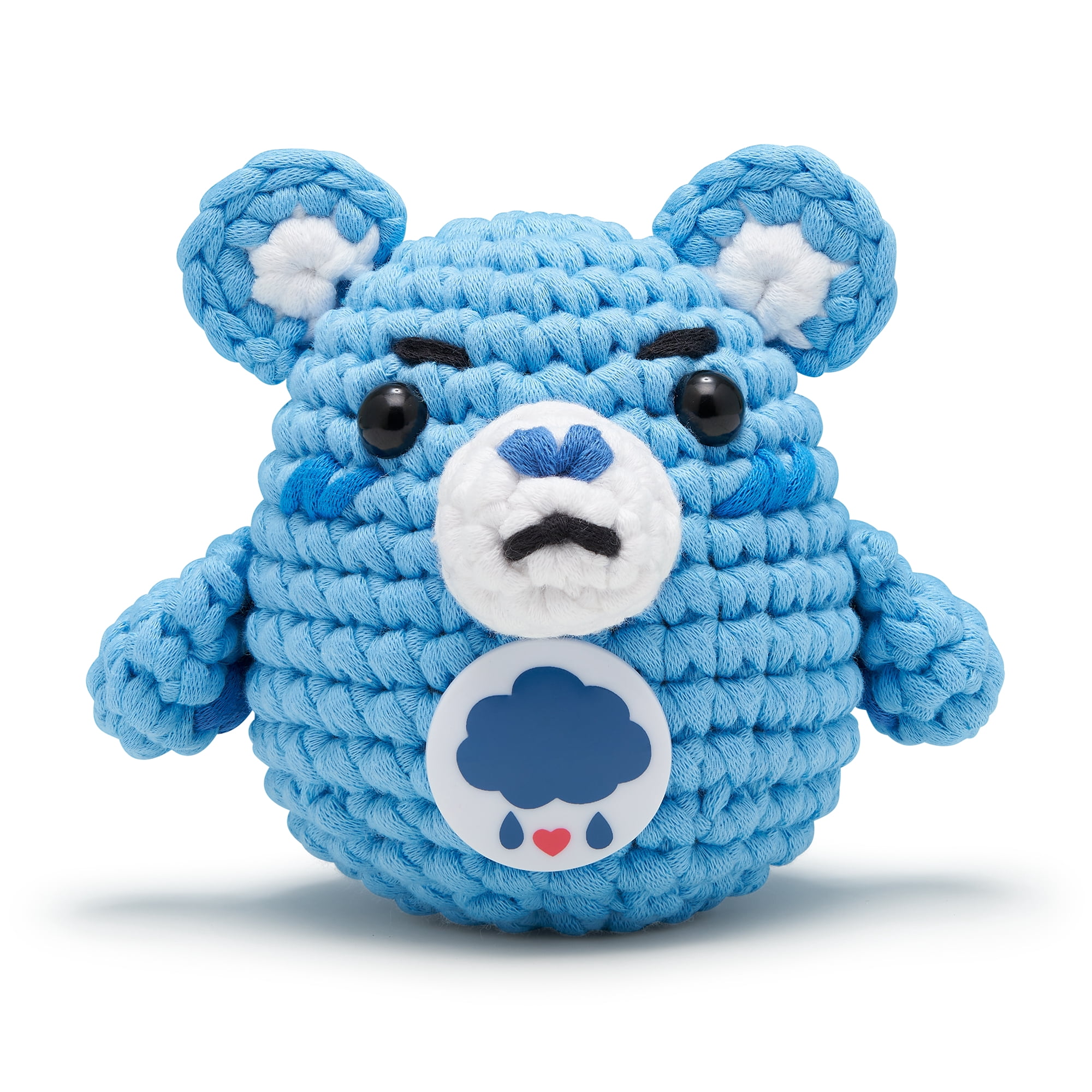 The Woobles Beginner Crochet Amigurumi Kit – Grumpy Bear, Learn to Crochet Character Craft Kit for Kids and Adults