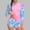 A205 Pink, variant on Swimsuits for Teen Girls Half Zip High Neck Boyshorts Two Piece Rash Guards Stretchy Abstract Print Modest Sun Protection Surfing Water Sports