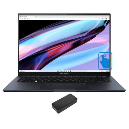 ASUS Zenbook Pro 14 Home/Entertainment Laptop (Intel i9-13900H 14-Core, 14.0in 120 Hz Touch 2.8K (2880x1800), GeForce RTX 4060, 16GB DDR5 4800MHz RAM, 1TB PCIe SSD, Win 10 Pro) with DV4K Dock