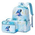 thumbnail image 2 of 2pcs Lilo Stitch Multi Pocket Backpack with Lunch Bag Rucksack Casual School Bags for Women Student Teenagers Sets, 2 of 4