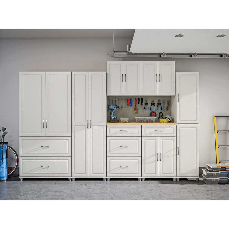 Ameriwood Home SystemBuild Kendall Storage Cabinet 2 Drawers 3 Shelves  White - Office Depot