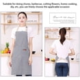 thumbnail image 4 of Advancent Delantal de cocina, delantales de cocina suaves, tela ligera para la cintura, pintura para hornear, tareas domésticas, limpieza, lavado, Cocina y Comedor Raya gris claro Advancent HA080275-04, 4 of 6