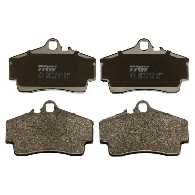 Balatas traseras TRW Boxster 1997 A 2006 Bajos metales