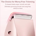 thumbnail image 3 of Dermave Bikini Shaver, Dermave Trimmer 2.0, 2 in 1 Bikini Trimmer for Women, Dual Head Shaver Women, 2 in 1 Wet & Dry Waterproof Electric Bikini Trimmer for Face, Body & Intimate Areas (Pink), 3 of 7