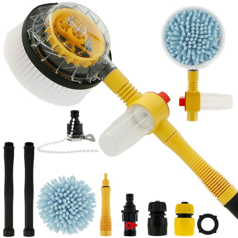 Car New Multifunctional Car Cleaning Brush Tool Automatically Chenille  Brush Head Water Gun Foam Lancer Exterior Car Wash Brush Kit From Skywhite,  $18.39