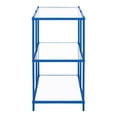 thumbnail image 3 of Furniture of America Mendry Table Console en Métal à 2 Tablettes, Bleu, 3 of 5