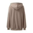 thumbnail image 7 of WENWU Womens Hoodies Long Sleeve Pullovers for Women Oversized Hoodies for Women Khaki Hoodies Woman Women's Fall Fashion Trending Fashion, 7 of 7