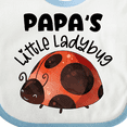 thumbnail image 4 of Inktastic Papa's Little Ladybug Boys or Girls Baby Bib, 4 of 4