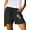 B Black, variant on Women's Shorts Casual Mid Rise Summer Cotton Elastic Waist Graphic Print Short S-3XL Walkshorts Clothes