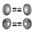 thumbnail image 1 of Transit Auto Front Rear Coated Disc Brake Rotors and Semi-Metallic Pads Kit for Car Chevrolet Impala Monte Carlo Oldsmobile Intrigue KGS-102378, 1 of 11