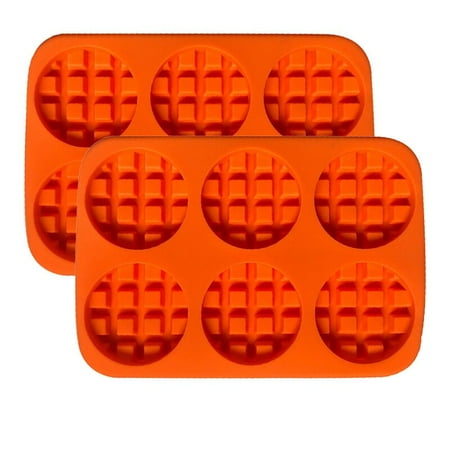 

Silicone Waffle Mold for Oven 2/3 Piece Set Cookie Candy Round Waffle Mold 6 Holes Heat Resistant Silicone Mold 827