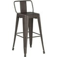 thumbnail image 5 of Andeworld Bar Stools Set of 4 Counter Height Stools Industrial Metal Barstools with Backrests (30 inch, Rusty), 5 of 9