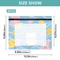thumbnail image 3 of Cute Bears Duckies Dots 3-Ring Binder Pouches A4 Size Zipper Pocket File Storage 2 Packs, 3 of 6