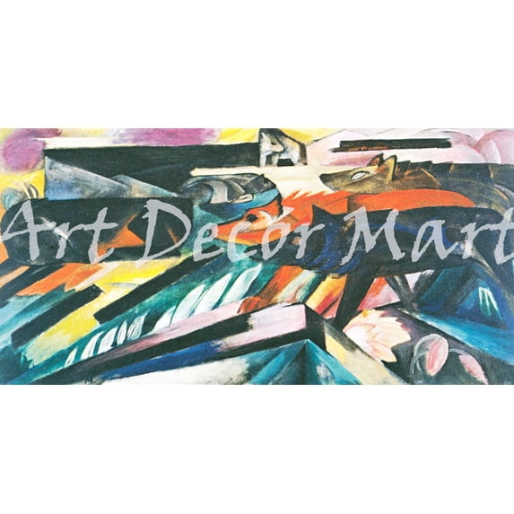 The Wolves-Marc - CANVAS OR FINE PRINT WALL ART