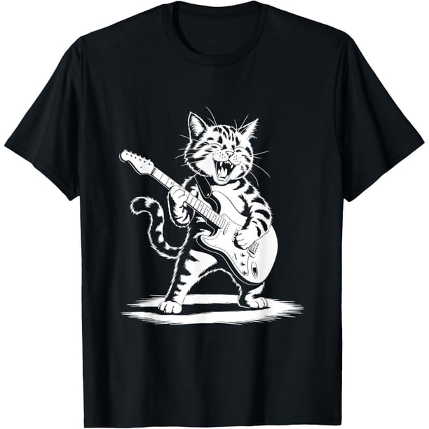 Camiseta divertida de guitarra para hombre y mujer