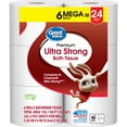 Great Value Ultra Strong Toilet Paper, 6 Mega Rolls
