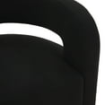 thumbnail image 5 of SAFAVIEH Couture Anissa Modern Linen Solid Accent Chair, Black, 5 of 6