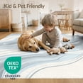 thumbnail image 4 of ODIKA 8'x10' Washable Area Rug Modern Abstract Design Featuring Gentle Watercolor And Fluid Shapes for King Size Bedroom Under Bed, Master Suite, Non-Shedding, Easy Care, 4 of 7