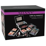 SHANY All In One Makeup Set, 67 Colors Eyeshadow, Blushes, Face Powder, Lipstick , Eye liners, Make up Pencils and Cosmetics Mirror - Makeup Kit With Reusable Beauty Organizer Train Case - Black