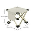 thumbnail image 2 of Yuarrent Sillas plegables ligeras para aventuras de mochilero Sillas plegables Compactas Fáciles de instalar Duraderas carpas blanco Gran tamaño, 2 of 6