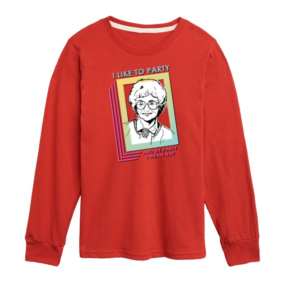 Golden Girls - Party Nap - Toddler And Youth Long Sleeve Graphic T-Shirt