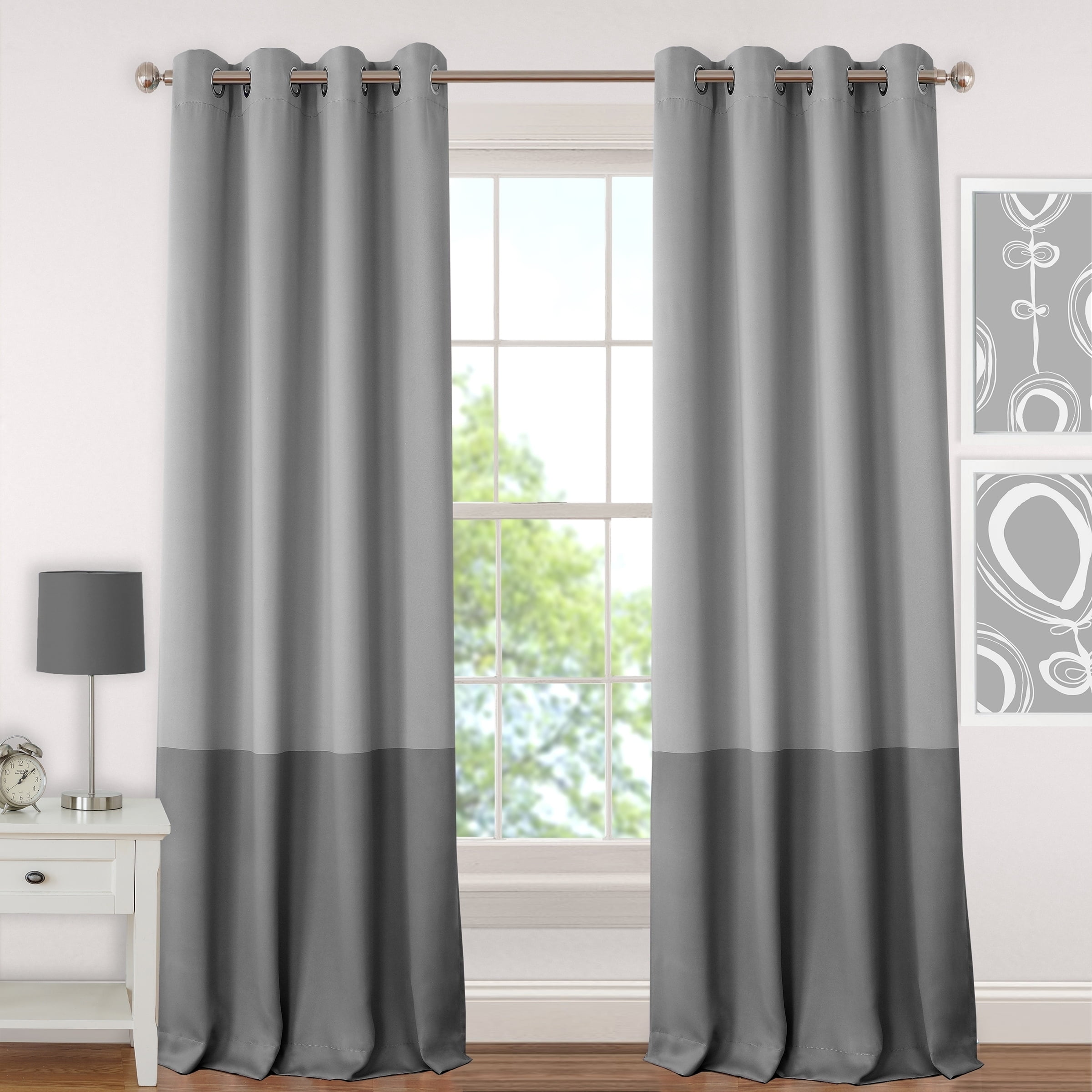 Elrene Madeline Juvenile Room Darkening Grommet Curtain Panel
