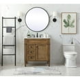 thumbnail image 6 of Elegant Decor Park Avenue 32" Aluminum MDF Single Bathroom Vanity in Driftwood, 6 of 8