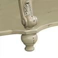 thumbnail image 6 of 42" Oval Coffee Table with Storage Shelf, 2-Tier Solid Wood Cocktail Tea Table, Traditional Retro Center Table for Living Room, Bearing 400LBS, Beige, 6 of 8