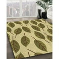thumbnail image 2 of Ahgly Company Indoor Round Patterned Oak Brown Area Rugs, 3' Round, 2 of 6